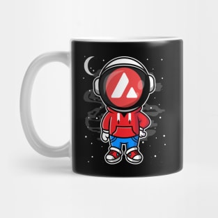 Hiphop Astronaut Avalanche AVAX Coin To The Moon Crypto Token Cryptocurrency Wallet Birthday Gift For Men Women Kids Mug